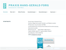 Tablet Screenshot of praxis-forg.de